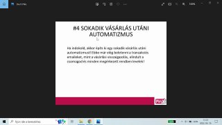 Sokadik vásárlás utáni automatizmus elmélet