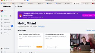Manychat chatbot bemutatása, gyorstalpaló